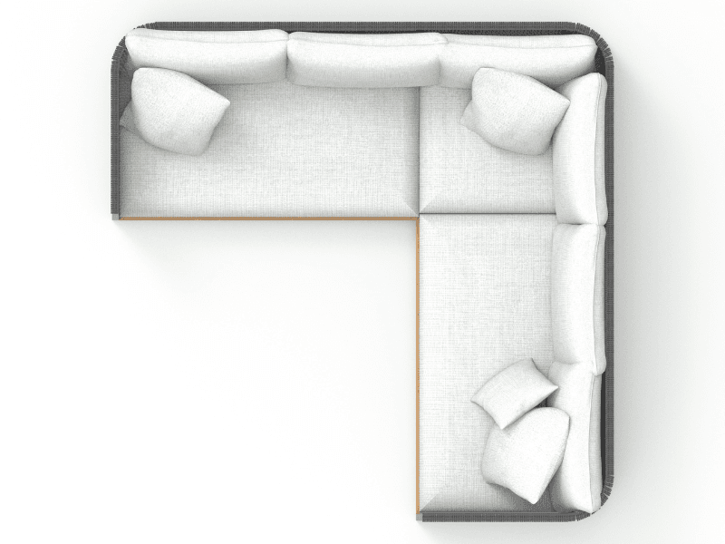 SABAH 3PC SECTIONAL SOFA